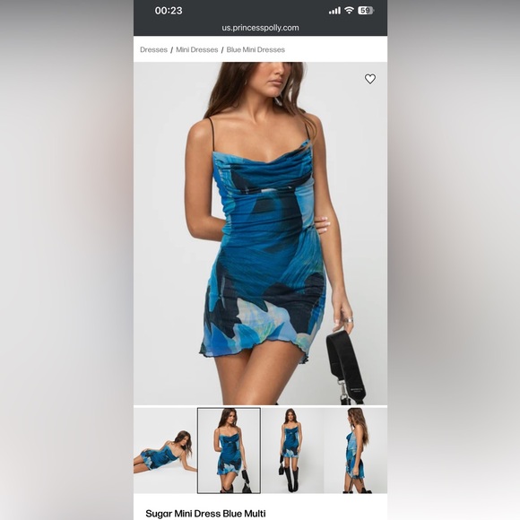 Princess Polly Sugar Mini Dress Purple Multi - Picture 4 of 4